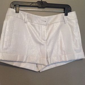 Express Silver/Gold Shimmer Shorts